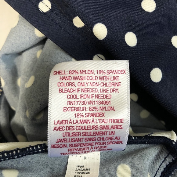 Merona | Vintage inspired polka dot halter neck swim top - Picture 5 of 7